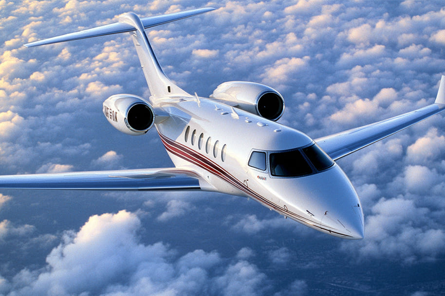 Private jet soaring above the clouds, showcasing the speed, luxury, and freedom of private air travel, as discussed in the online casino blog on eternalslots.com.