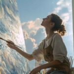 Lose yourself in every brushstroke and let your imagination paint the sky.