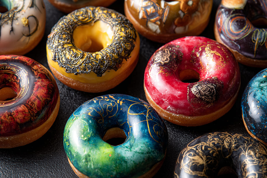 These aren’t donuts. They’re edible works of art. Krispy Kreme Harry Potter doughnuts