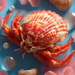 Creative plant-based crab substitute with seashell-inspired design – healthy and sustainable vegan seafood alternative for 2025 diets.