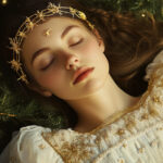 Fantasy zodiac-inspired woman with golden stars crown representing September 2025 horoscope and astrology predictions – Eternal Slots Casino blog