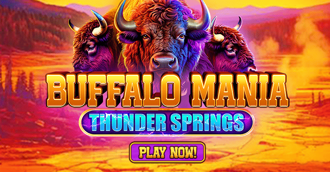 Play now new game Buffalo Mania Thunder Springs