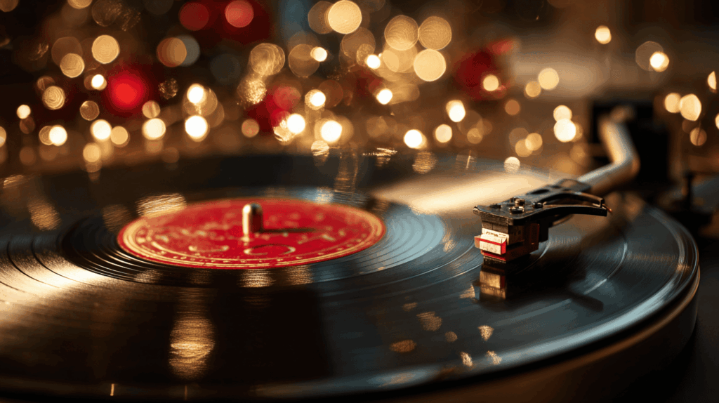 Christmas vinyl record 