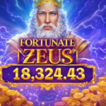 Fortunate Zeus jackpot win of $18,324 at Eternal Slots casino game screen