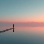 Walking in the ocean