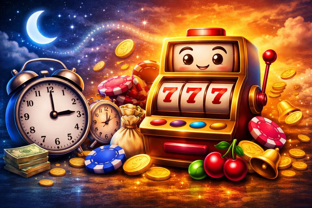 best time to play online slots
