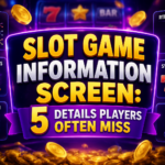 slot game information screen
