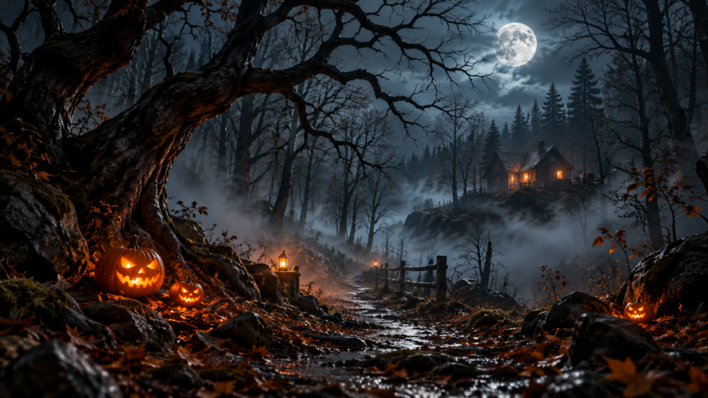 Moonlit Halloween Mystery