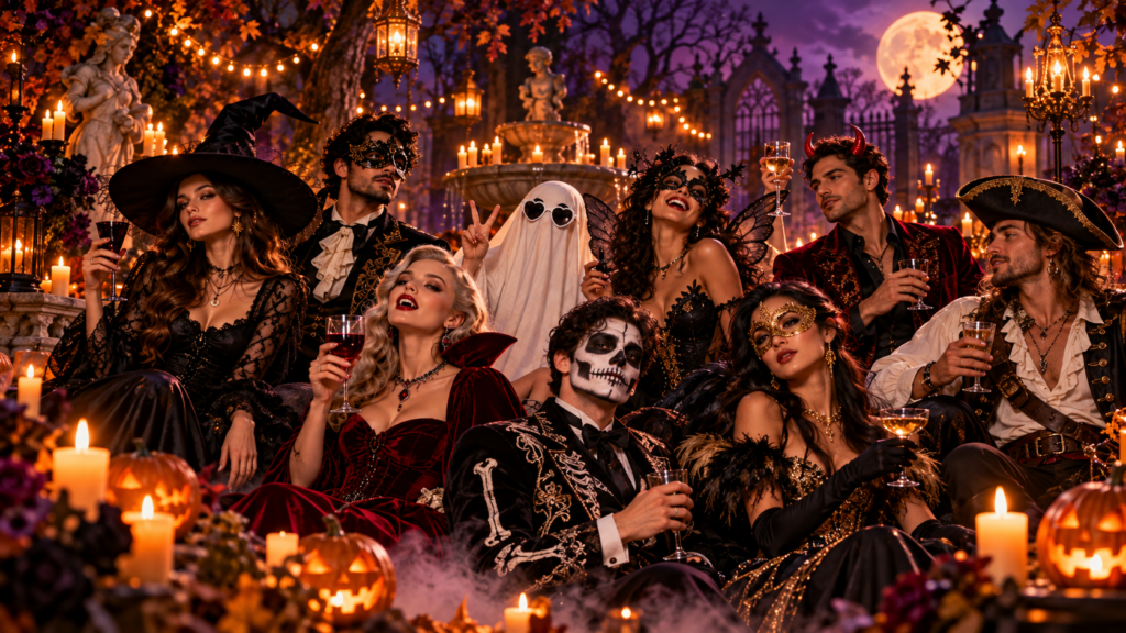 Gothic Moonlit Halloween Masquerade